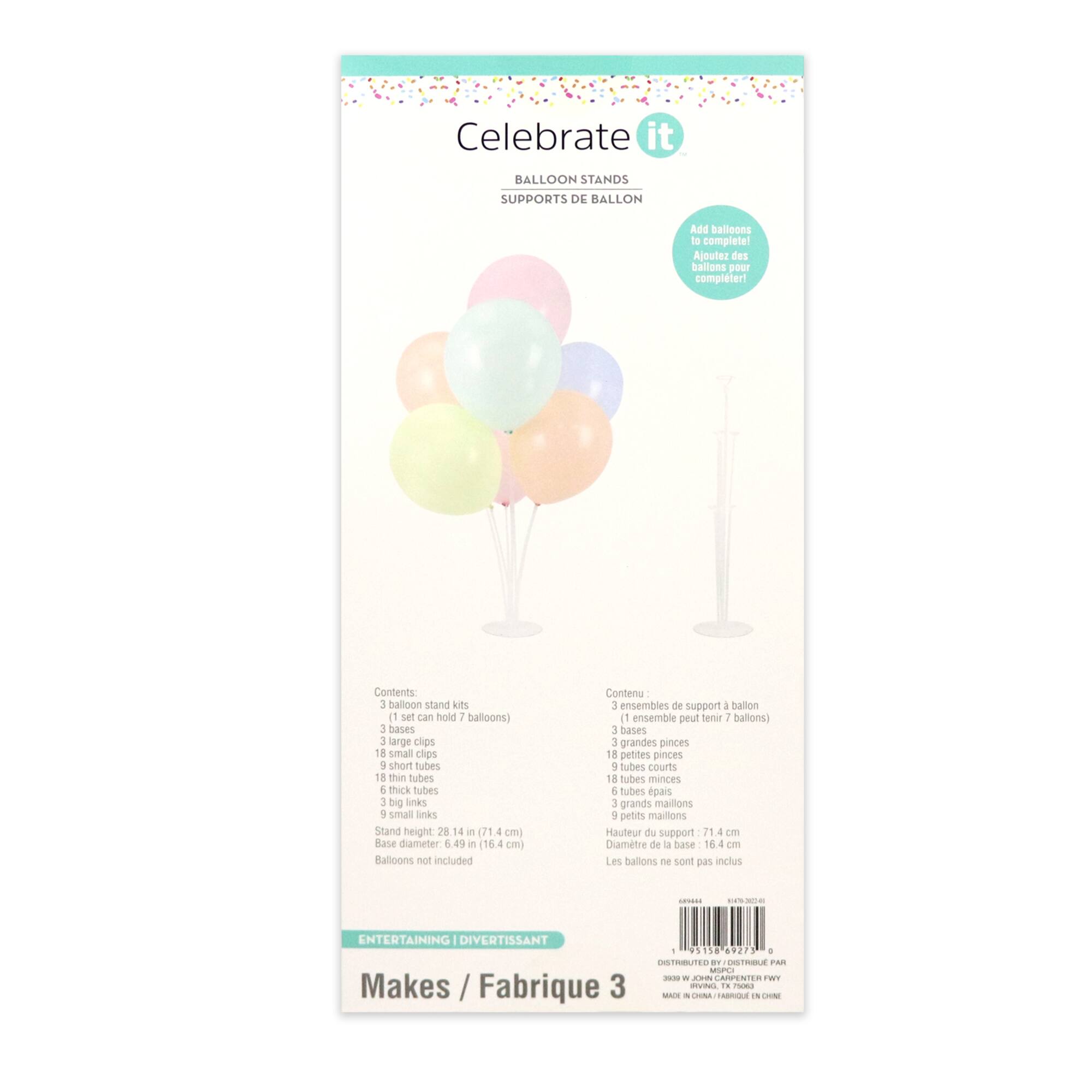 6 Packs: 3 ct. (18 total) 28" Balloon Stands by Celebrate It™